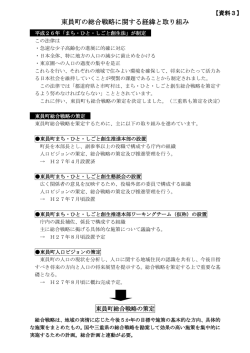東員町の総合戦略に関する経緯と取り組み