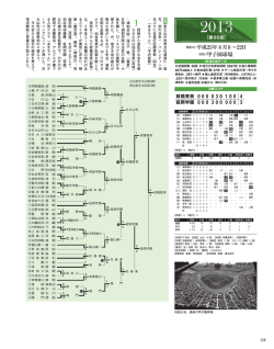 平成25年 8月8 &sim;22日 球場  甲子園球場