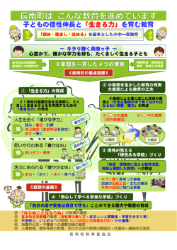 子どもの個性伸長と「生きる力」を育む教育