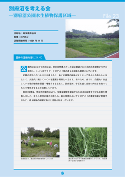 別府沼を考える会 File 23