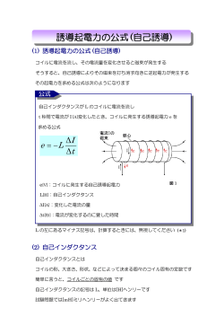 磁気32 誘導起電力の公式 (－L)