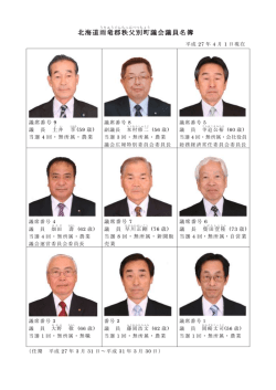 北海道雨竜郡秩父別町議会議員名簿