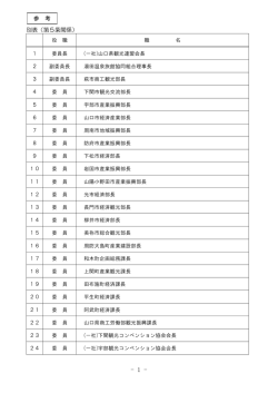 別表（第5条関係） 参 考