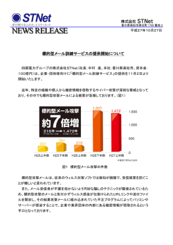標的型メール訓練サービスの提供開始について （PDF）