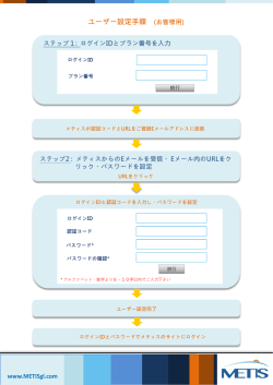 ユーザー設定の流れ