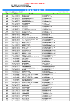 巡 回 健 診 【 会 場 一 覧 】