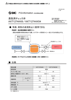 蒸気用チェック弁 AXT1274AX8／AXT1274AX54