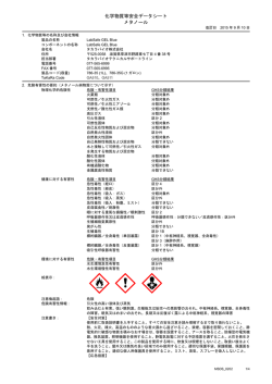 化学物質等安全データシート メタノール