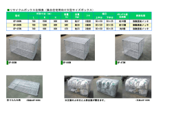 リサイクルボックス仕様表（集合住宅用向け大型サイズボックス）