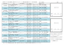観光スポット受付印証明書