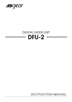 DIGITAL FADER UNIT