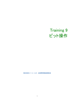 Training 9 ビット操作