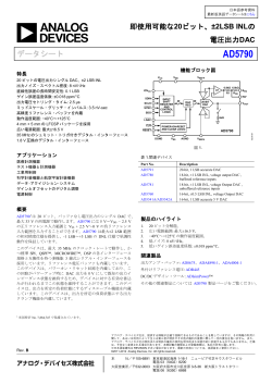 即使用可能な20ビット、±2LSB INLの電圧出力DAC