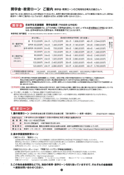奨学金・教育ローンのご案内