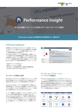 多次元 自動 分析 監視 - Insight Technology