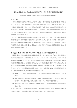 Hyper Mesh による山体の 3 次元モデルを用いた固有