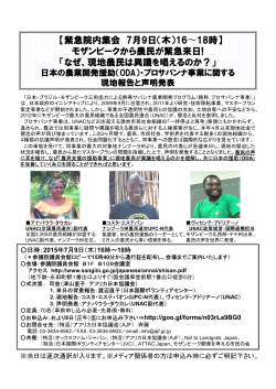 PDFファイル - アフリカ日本協議会