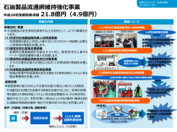 資源エネルギー庁 石油流通網維持強化事業 PR資料