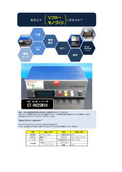 リフロー モノづくり CT-R625W1H