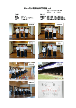 第43回千葉県実業団弓道大会（PDF）