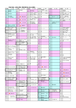 年間行事予定 - 大手町小学校