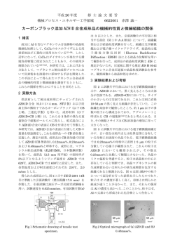 カーボンブラック添加 AZ91D 合金成形品の機械的性質と微細組織の関係