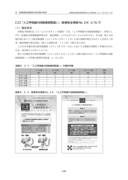（再発・類似事例） 「人工呼吸器の回路接続間違い」（医療安全情報No