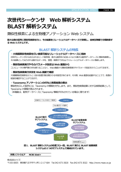 BLAST解析システム - maze 株式会社メイズ