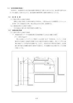 14 仕切弁設置の取扱い ～ 16 私設消火栓の設置