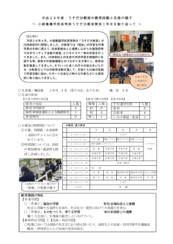 主な活動の様子