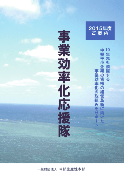 中堅中小企業の事業効率化応援隊