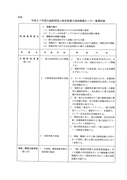 平成2 7 年度公益財 団法人岐阜県暴力追放推進センター事業計画