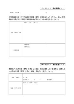 （組織・団体名： ） 災害支援を行ううえでの貴団体の得