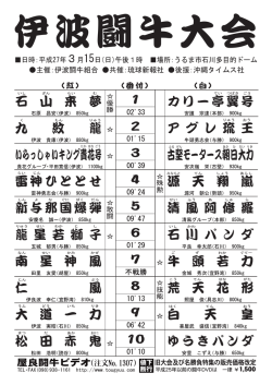 石 山 来 夢 九 紋 龍 いらっしゃいキング貴花号 雷神ひととせ 新与那国