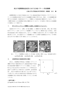 高分子超薄膜結晶成長における分岐パターン形成機構