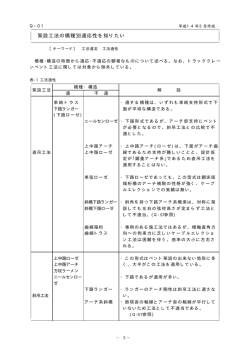 架設工法の橋種別適応性を知りたい
