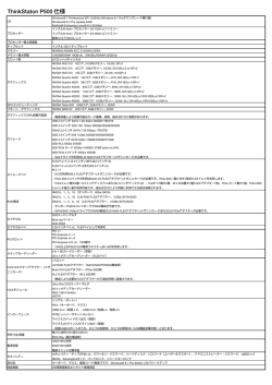 ThinkStation P500 仕様