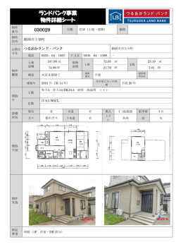 ランドバンク事業 物件詳細シート