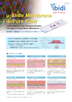 u-Slide Membrane ibiPore Flow/日本語