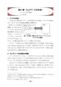 第21章 ウェブページの作成1