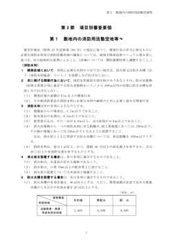 第 2 節 項目別審査要領 第1 敷地内の消防用活動空地等
