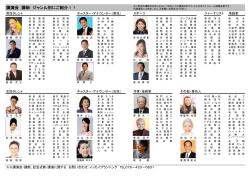 講演会 講師 ジャンル別紹介