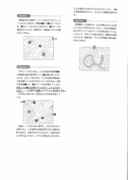 等高線の形も単純で、 ピークがわかりやすい。 ピ ~クはふたつあるが、 等