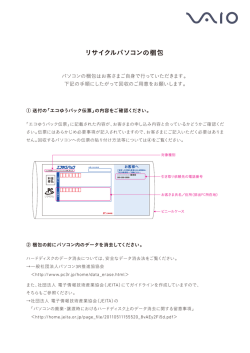 リサイクルパソコンの梱包（PDF）