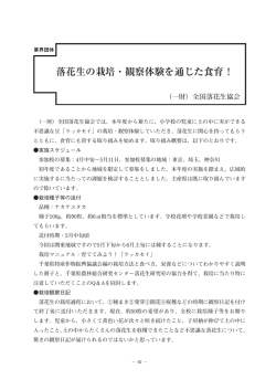 落花生の栽培・観察体験を通じた食育！