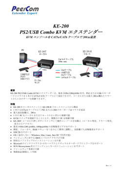 KE-200 PS2/USB KVM エクステンダー