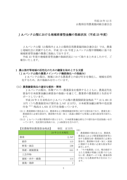 JAバンク山梨における地域密着型金融の取組状況（平成 23 年度）
