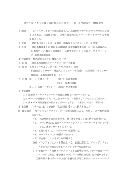 スプリングカップ39鳥取県ミニバスケットボール交歓大会 開催要項