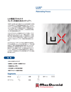 Platemaking Process LUX製版プロセスで フレキソ印刷の次のステップ