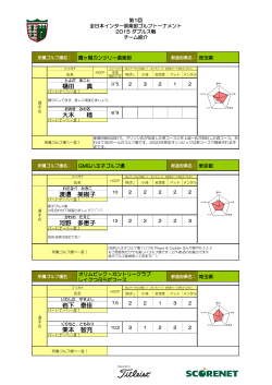 樋田 真 大木 稔 渡邉 美樹子 河野 多恵子 岩下 泰佳 栗本 智充